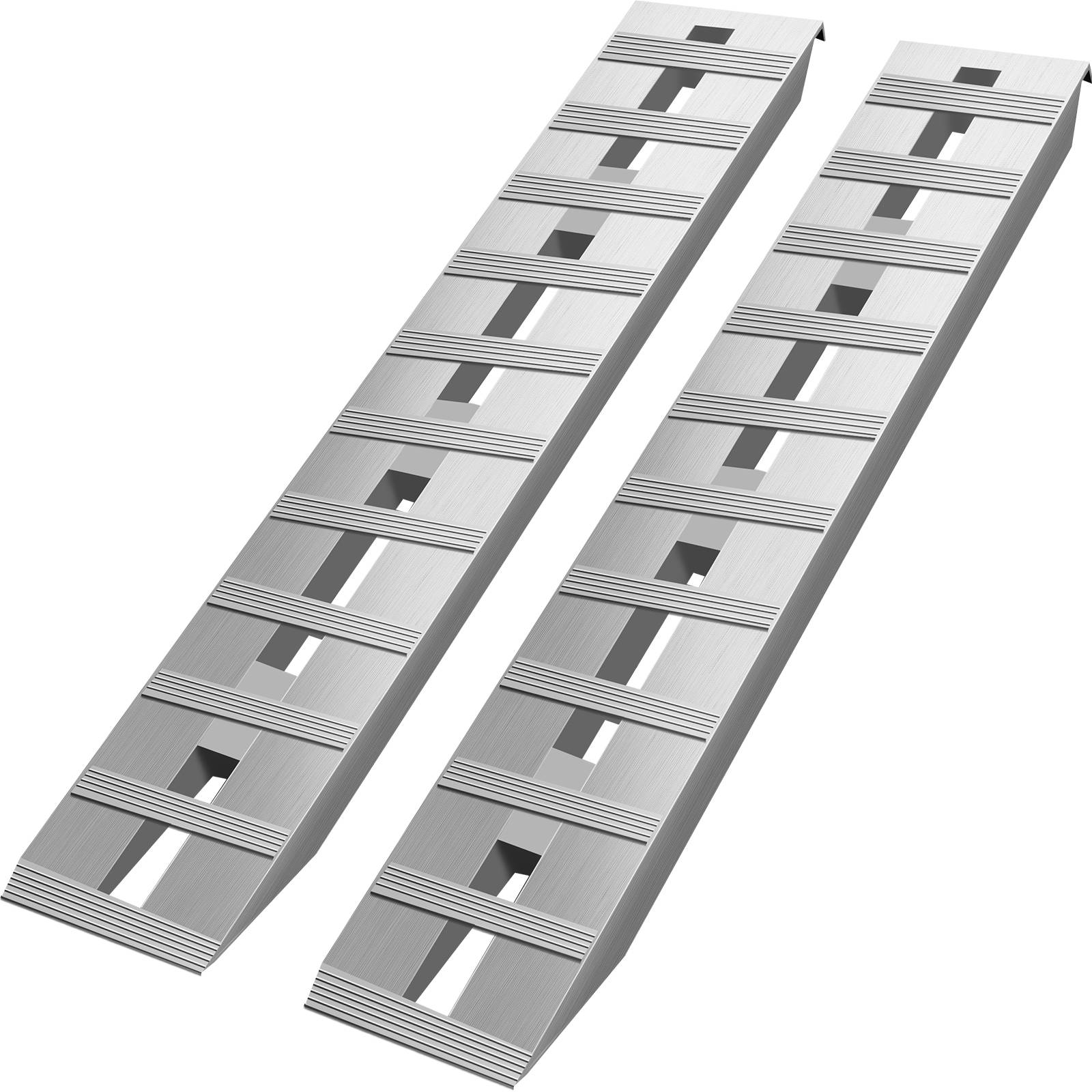VEVOR Rampes de chargement alu 2722kg (2PCs), 152x30.5cm, crochet queue de castor, pour moto, VTT, tracteur.