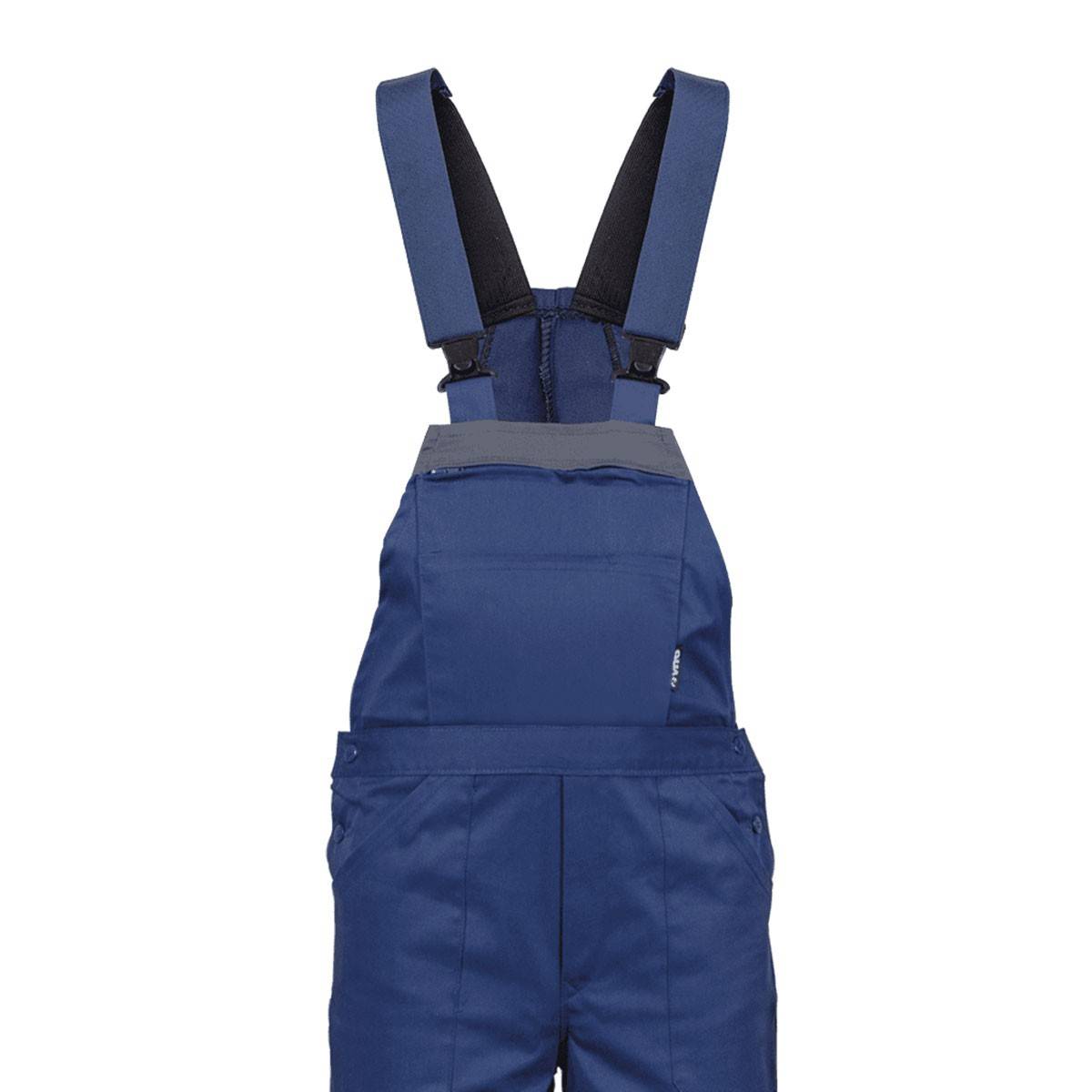 Salopette de travail Bleu marine Taille 40 Polyester / Coton 7 Poches Sangles épaules reglables VITO - Imagen 2