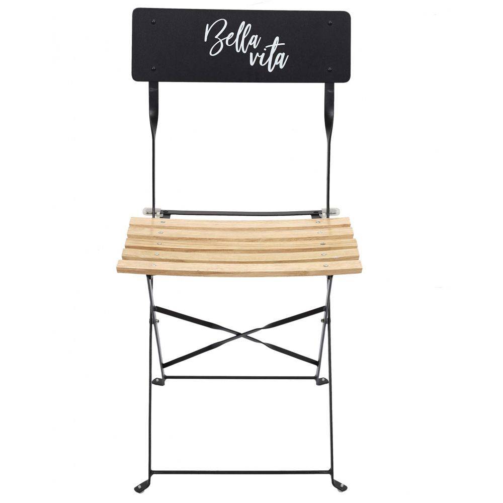 The Home Deco Factory - Chaise de jardin pliante Bella Vita - Imagen 3