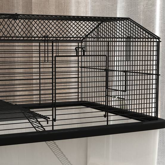 Cage pour hamster acier noir 57 x 43 x 57 cm - PANGIVO - Image 10