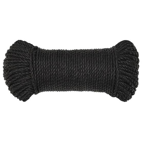 Corde de travail Noir 3 mm 500 m polypropylène Maison Chic - Image 3