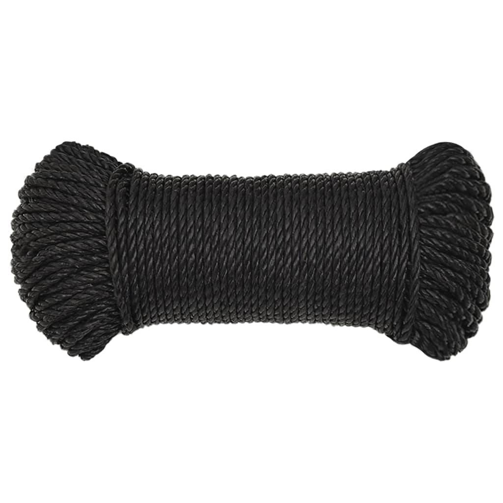Corde de travail Noir 3 mm 500 m polypropylène Maison Chic - Image 3