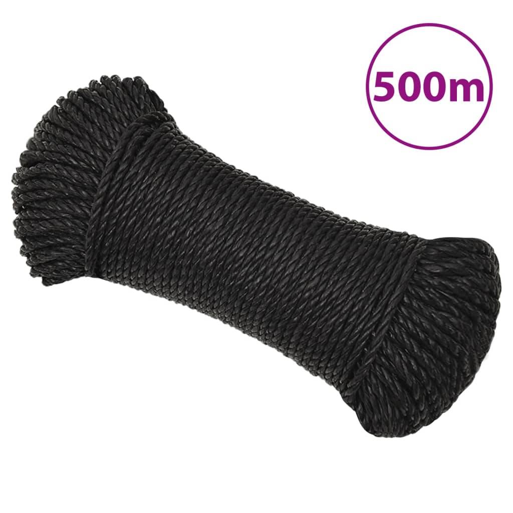 Corde de travail Noir 3 mm 500 m polypropylène Maison Chic - Image 2