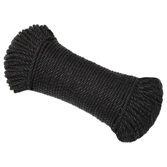 Corde de travail Noir 3 mm 500 m polypropylène Maison Chic - Image 1