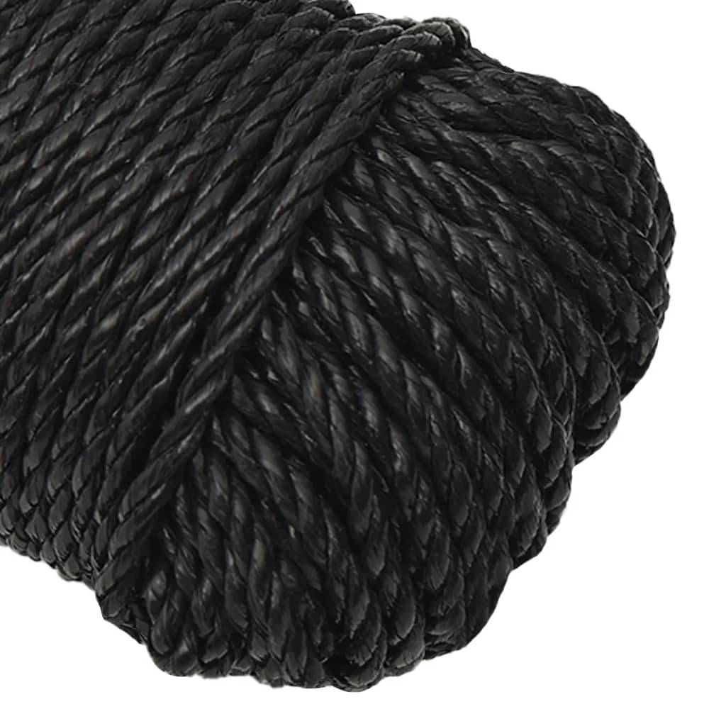 Corde de travail Noir 3 mm 500 m polypropylène Maison Chic - Image 4