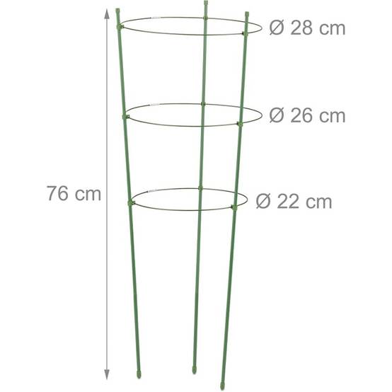 Lot De 4 Tuteurs Pour Tomates Vert - Image 5