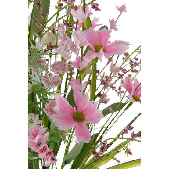 Bouquet de Fleurs Artificielles "Mixtes" 85cm Rose - Image 2