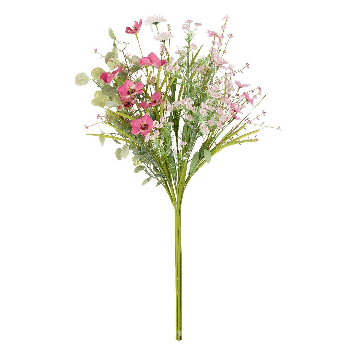 Bouquet de Fleurs Artificielles "Mixtes" 85cm Rose - Image 1