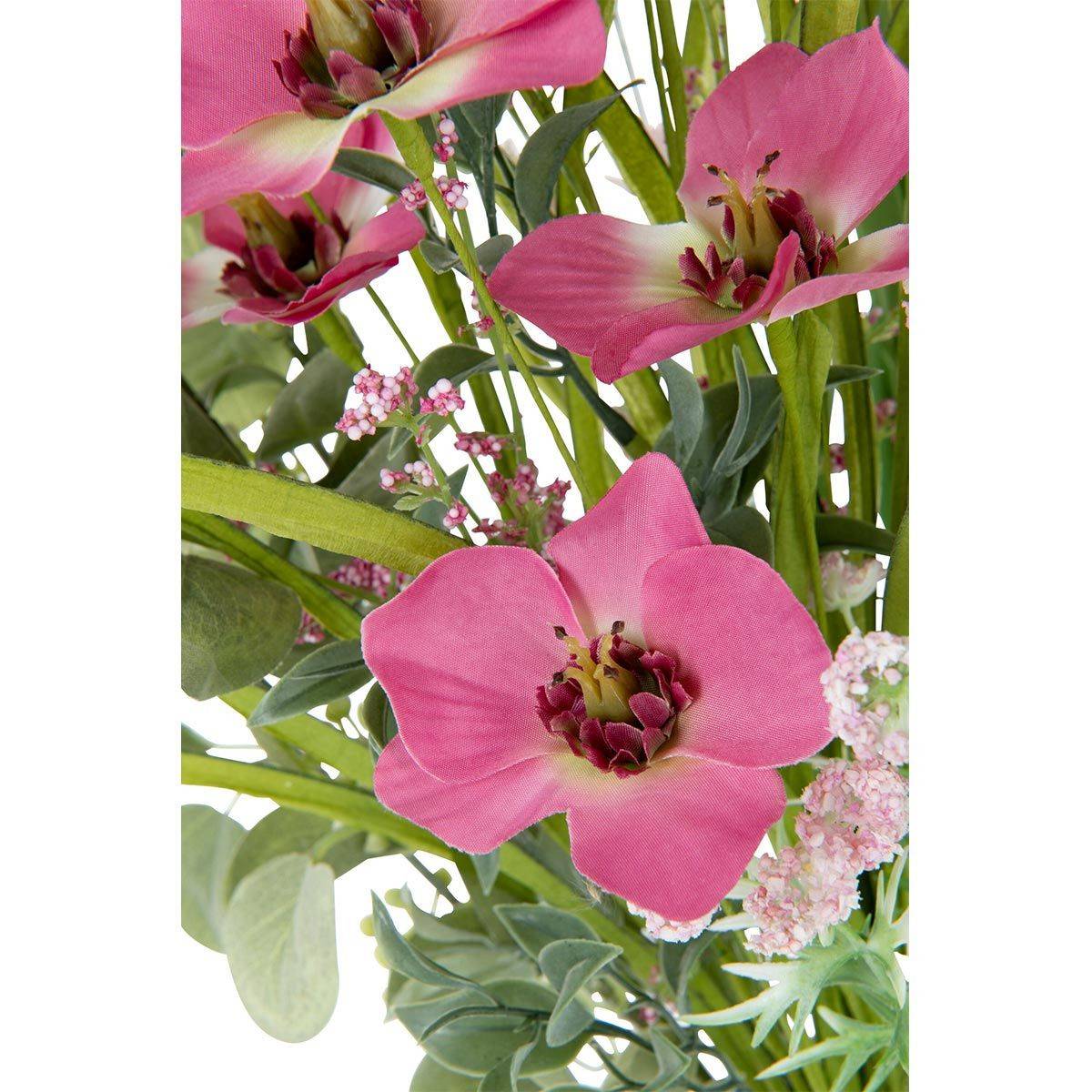 Bouquet de Fleurs Artificielles "Mixtes" 85cm Rose - Image 3