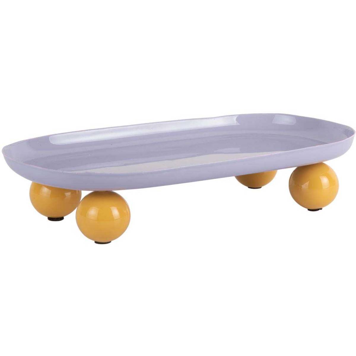 Plateau oval en métal Double Funky Pt' - Image 1