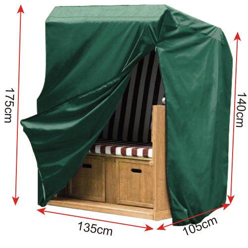 Helloshop26 - Housse de mobilier de jardin Mobilier de patio extérieur bâche PE vert - Imagen 2