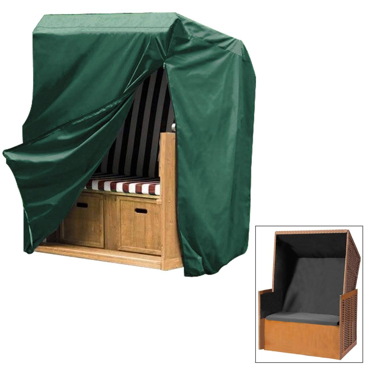 Helloshop26 - Housse de mobilier de jardin Mobilier de patio extérieur bâche PE vert - Imagen 6