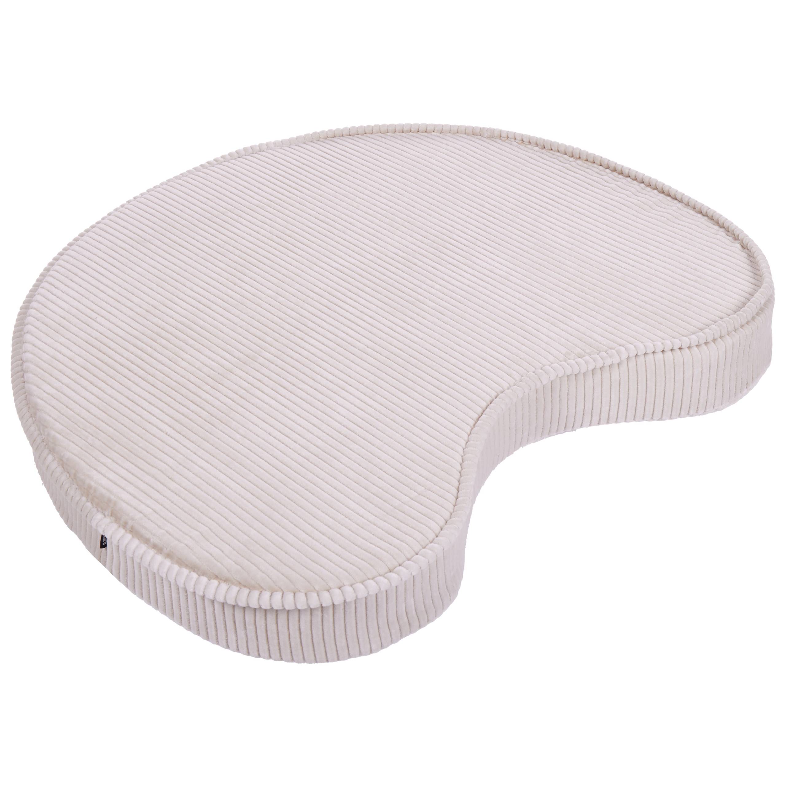 Beliani - Coussin de sol Velours Beige clair NILI - 40x25x10- Beliani - Image 6