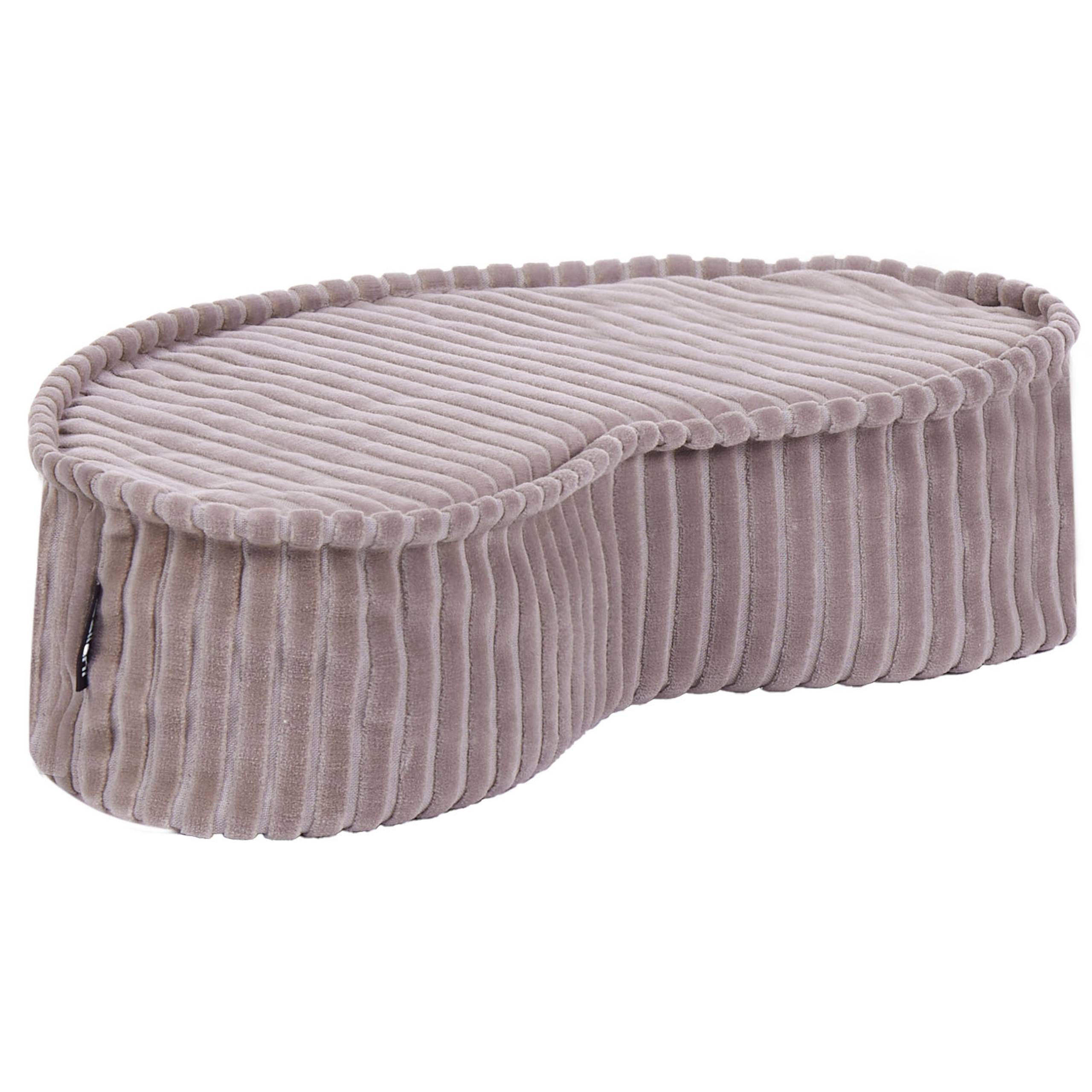 Beliani - Coussin de sol Velours Beige clair NILI - 40x25x10- Beliani - Image 8