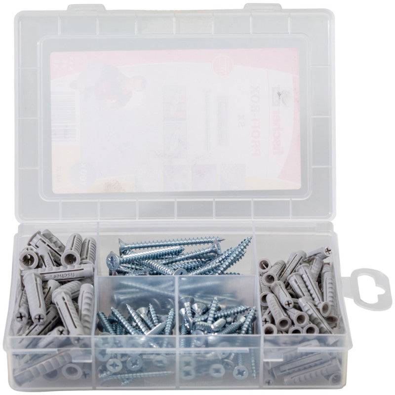 Fischer - Boîte de 160 chevilles à expansion SX et vis FISCHER 567897 nylon SX - Ø 6-8 mm Fischer
