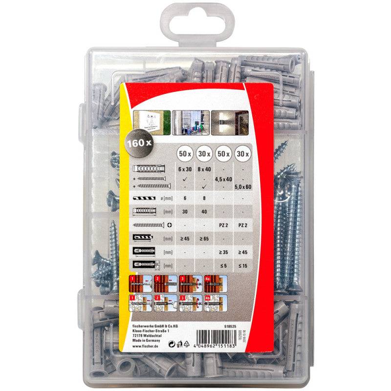 Fischer - Boîte de 160 chevilles à expansion SX et vis FISCHER 567897 nylon SX - Ø 6-8 mm Fischer - Image 4