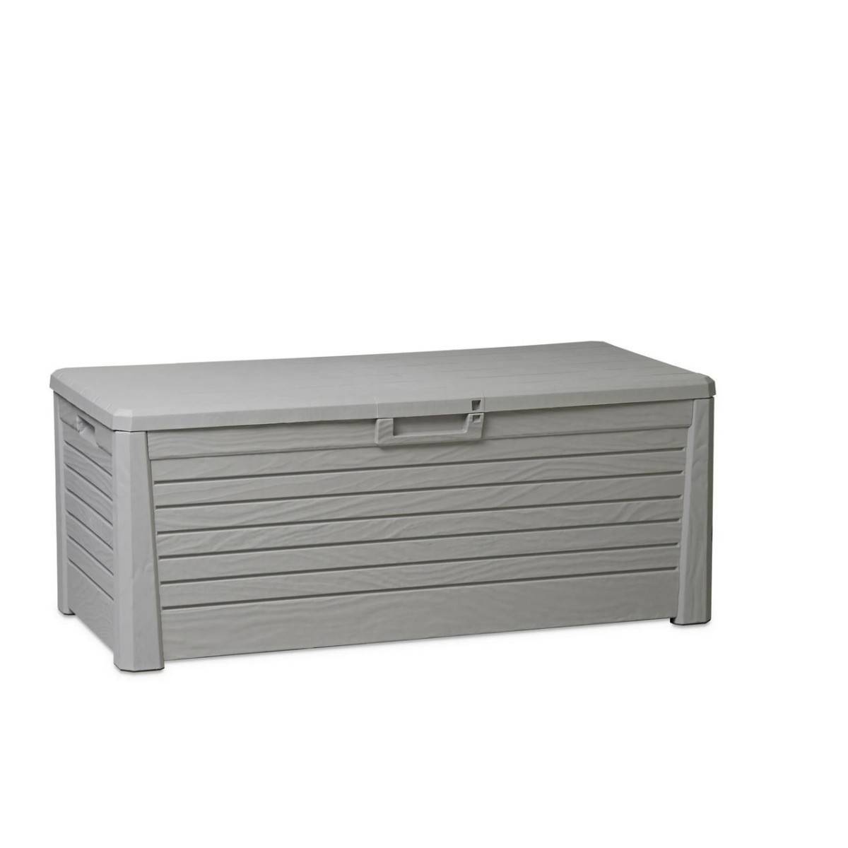 Coffre de Jardin Résine 550 Litres GRIS Effet bois FLORIDA 147 x 72 x 60 cm Haute résistance UV TOOMAX - Imagen 1