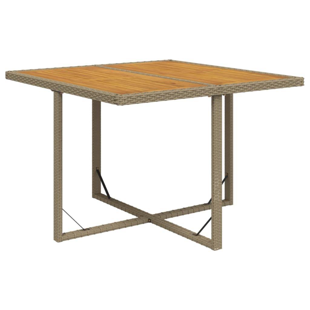 Maison Chic - Ensemble de 5 pcs table de jardin et chaises avec coussins - mobilier de jardin Poly rotin Beige-JU2827 - Image 6
