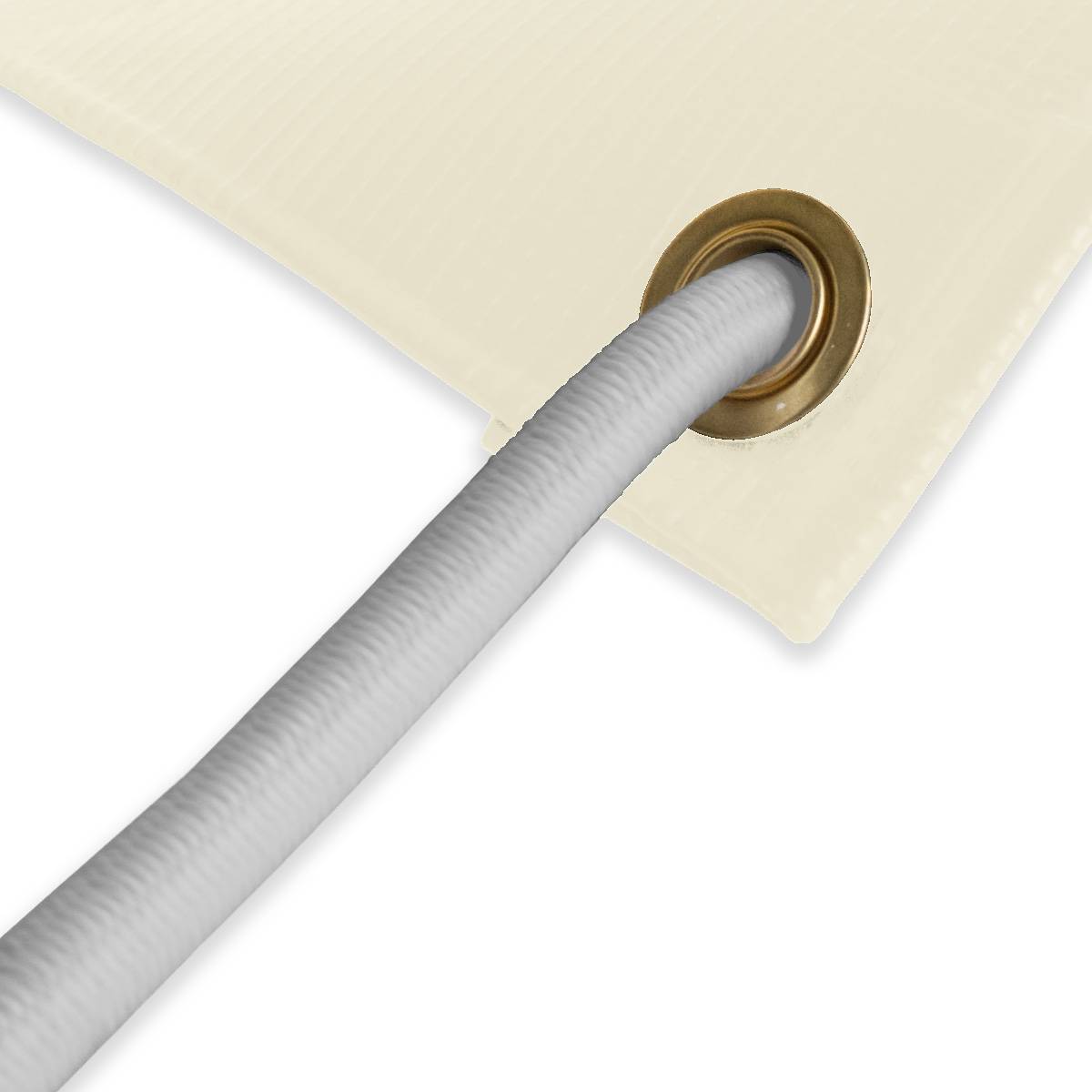 Pack Toile Pergola Ivoire 3x4 m + Sandow Gris 20m - Bâche Pergola prête à poser XP640PR Garantie 10 ans TECPLAST - Image 2