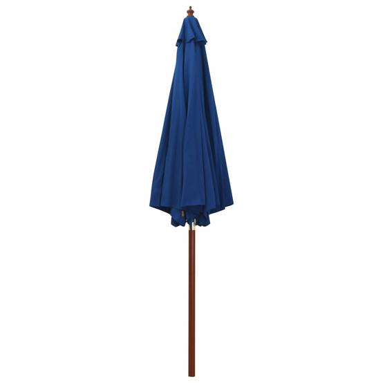 PANGIVO - Parasol avec mât en bois 300 x 258 cm Bleu - PANGIVO - Image 5