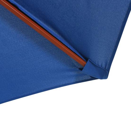 PANGIVO - Parasol avec mât en bois 300 x 258 cm Bleu - PANGIVO - Image 3