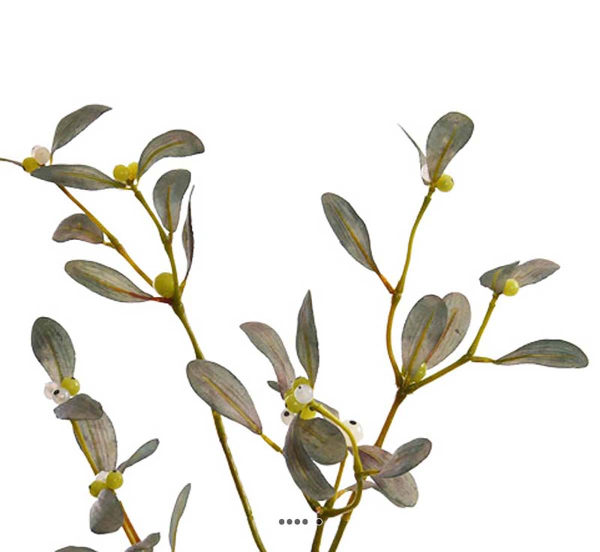 Artificielles - Gui artificiel branche L 76 cm vert olive - Imagen 3