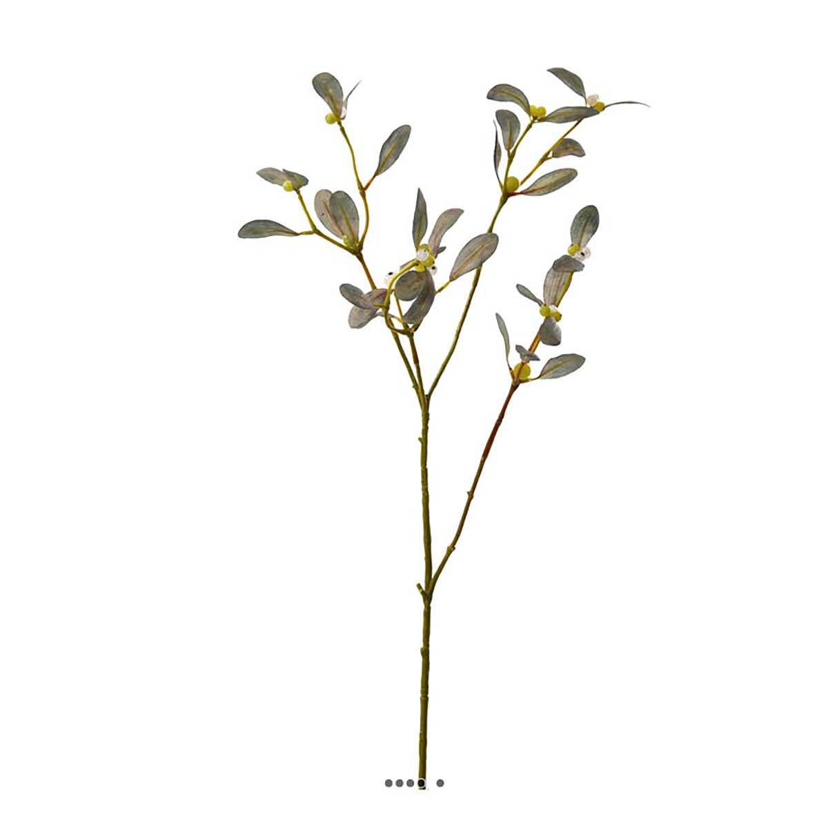Artificielles - Gui artificiel branche L 76 cm vert olive - Imagen 1