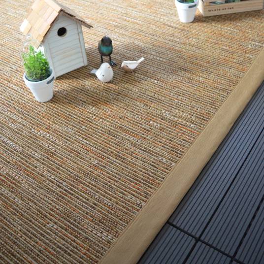 Decoweb - Tapis intérieur / extérieur - Bornéo nature - Ganse caramel - 120 x 170 cm - Decoweb - Image 3