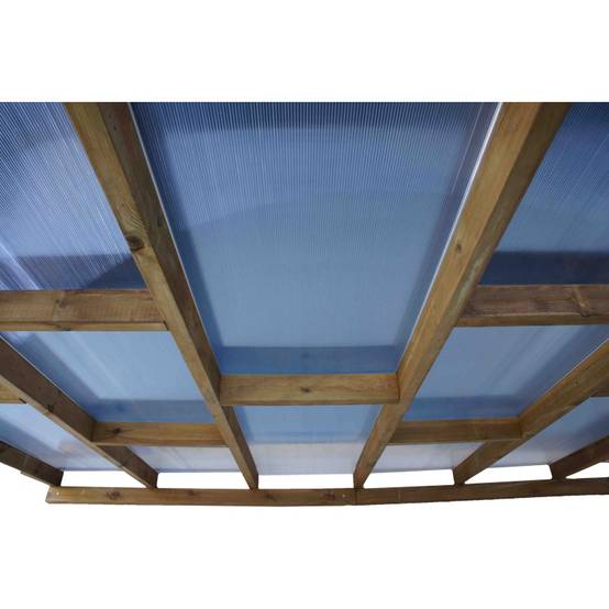 Chalet et jardin - Toit Couv'terrasse bois 3x3m - avec toit - Image 3