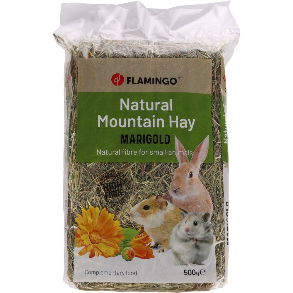 Foin aux fleurs de pissenlit et soucis 500 g pour rongeurs - Imagen 1
