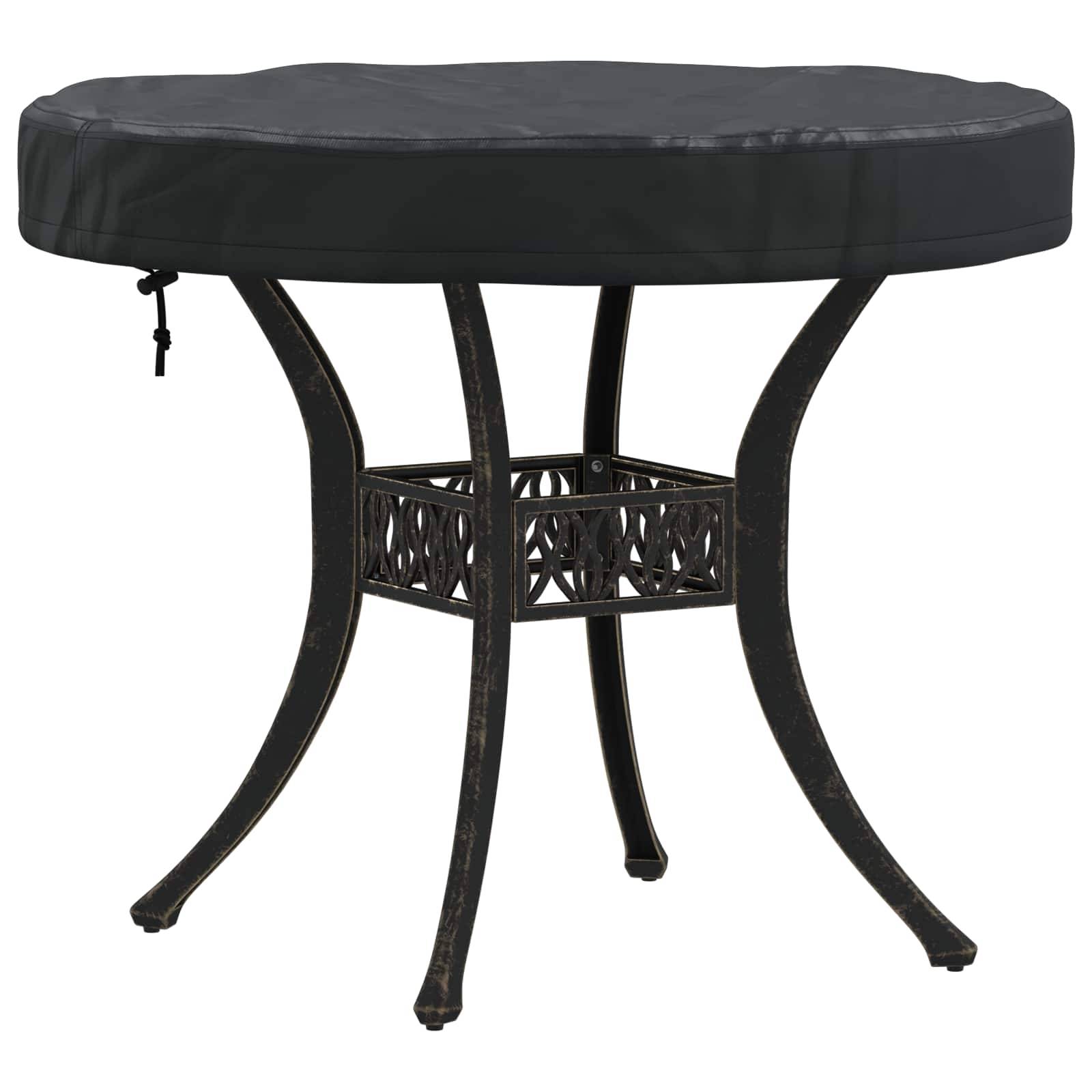 Housse de table tissu Oxford noir 62 x 62 x 10 cm, Poids:0.22kg - PANGIVO - Image 3