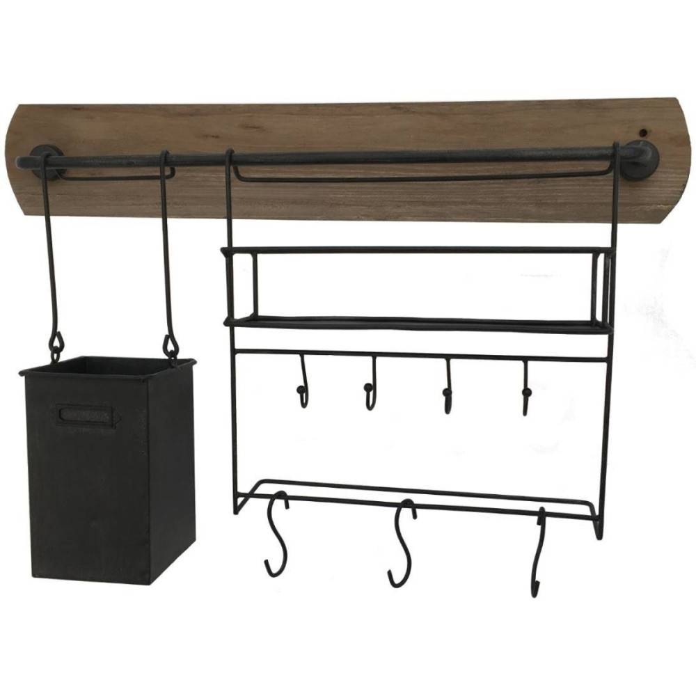 Etagère murale rangement cuisine 60cm Chemin de campagne - Image 1