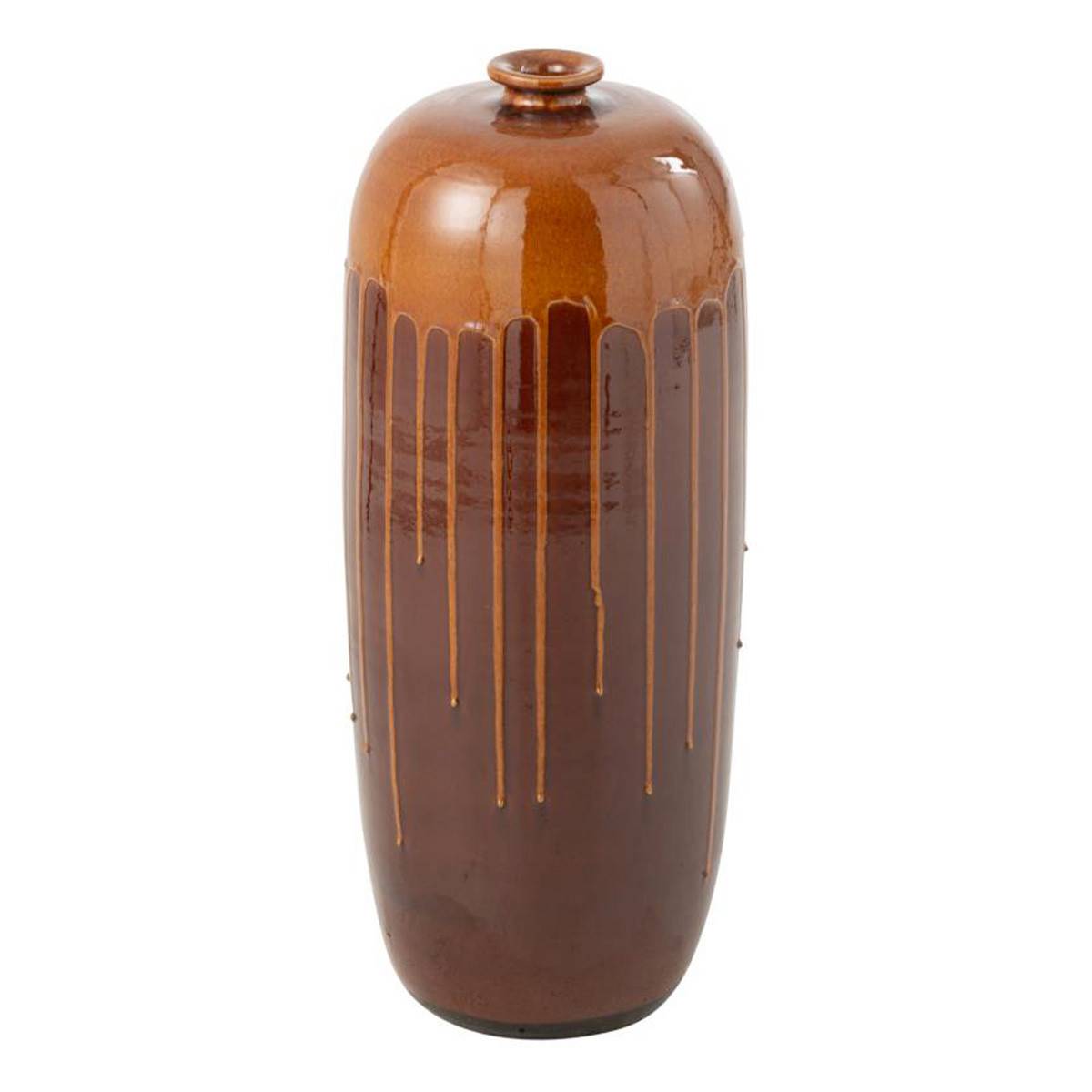 J-Line - Vase en Terre Cuite "Lee Terra" 55cm Marron & Orange - Image 1