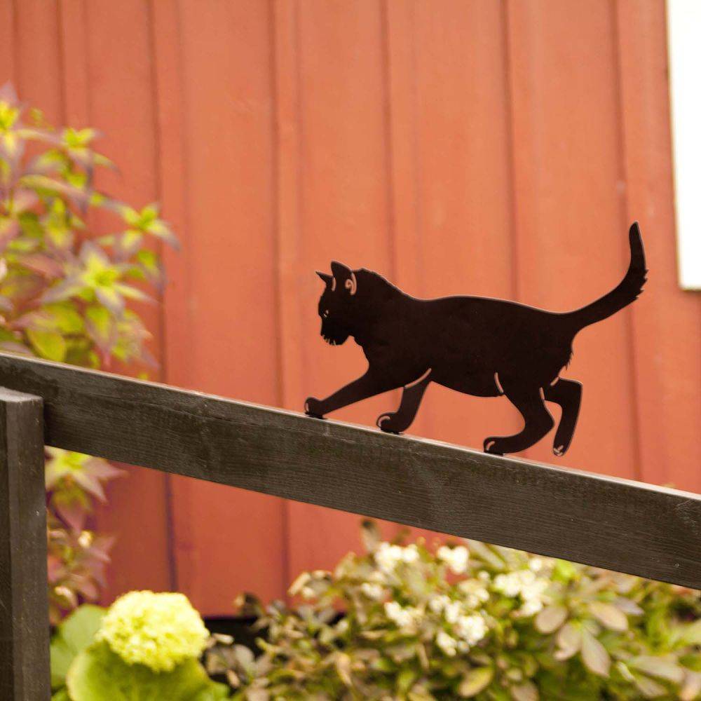 Silhouette animal en métal Garden Chat Wildlife Garden - Imagen 2