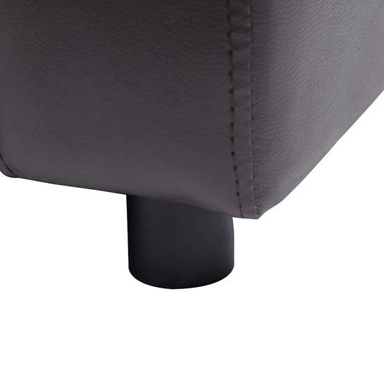 Vidaxl - Canapé pour chien Marron 80x50x40 cm Similicuir vidaXL 170966 - Imagen 3