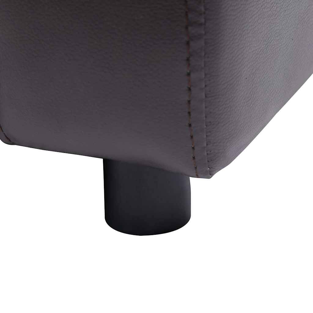 Vidaxl - Canapé pour chien Marron 80x50x40 cm Similicuir vidaXL 170966 - Imagen 3