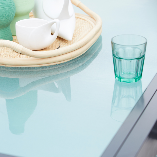 Table de jardin extensible en aluminium grise BRESCIA - Image 8
