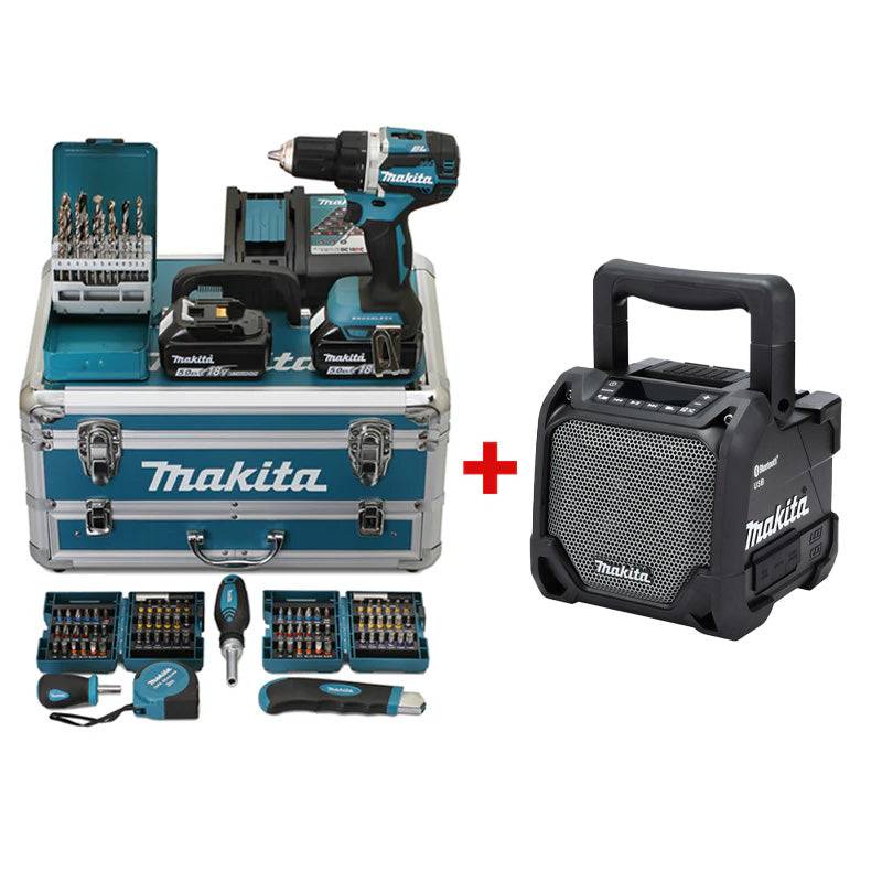 Makita - Perceuse visseuse MAKITA LXT DDF484RTX6 avec accessoires + Enceinte DMR202B Makita - Imagen 1