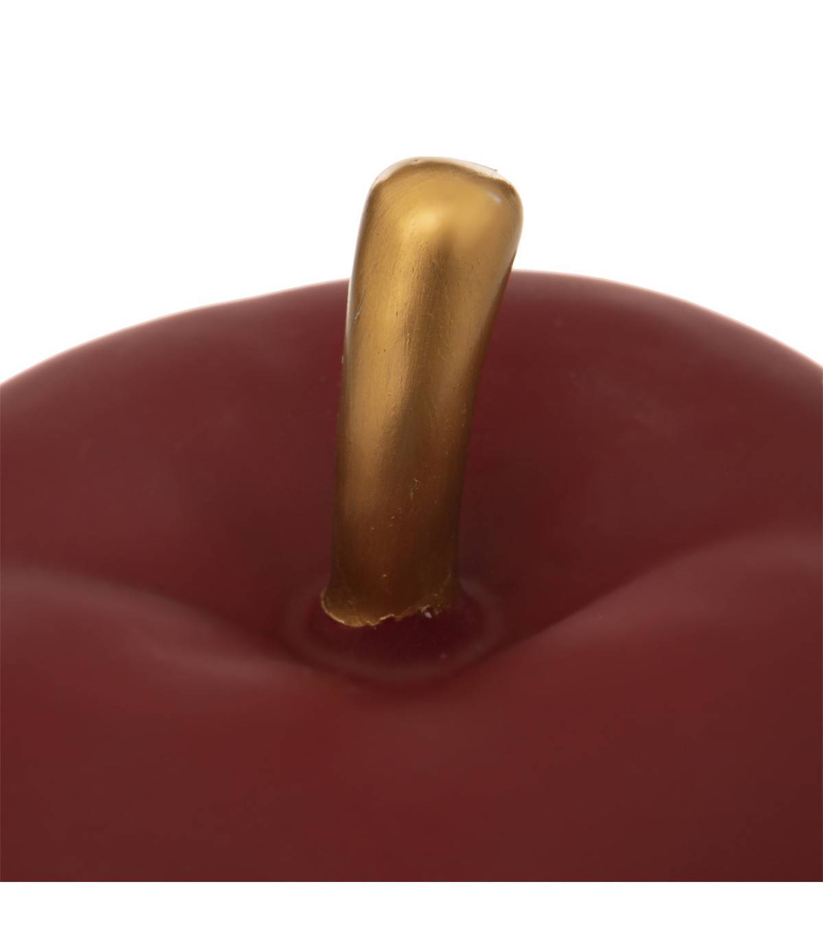 Pomme décorative en Céramique Rouge  D. 12,5 x H. 13 cm - Imagen 2