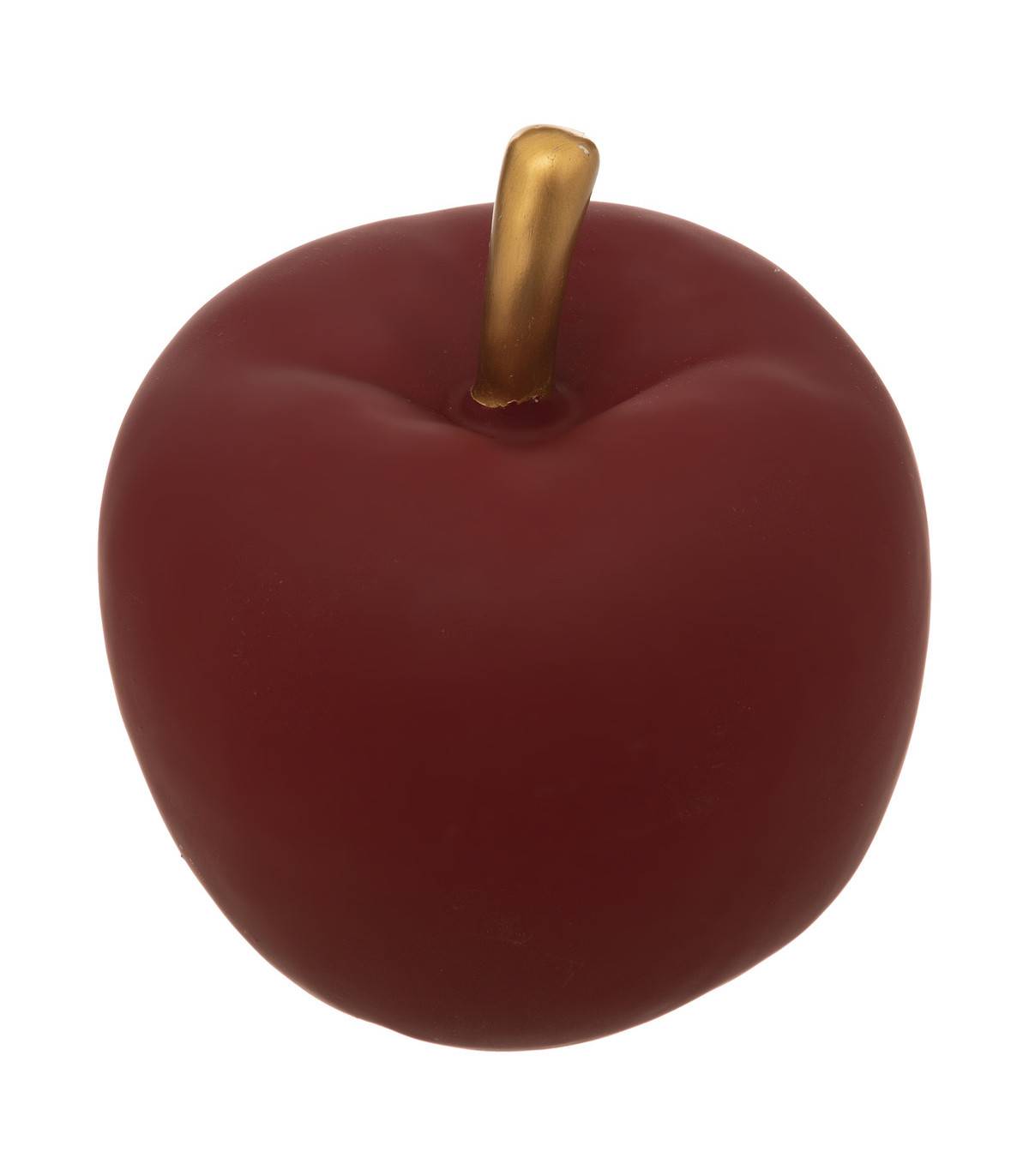 Pomme décorative en Céramique Rouge  D. 12,5 x H. 13 cm - Imagen 1