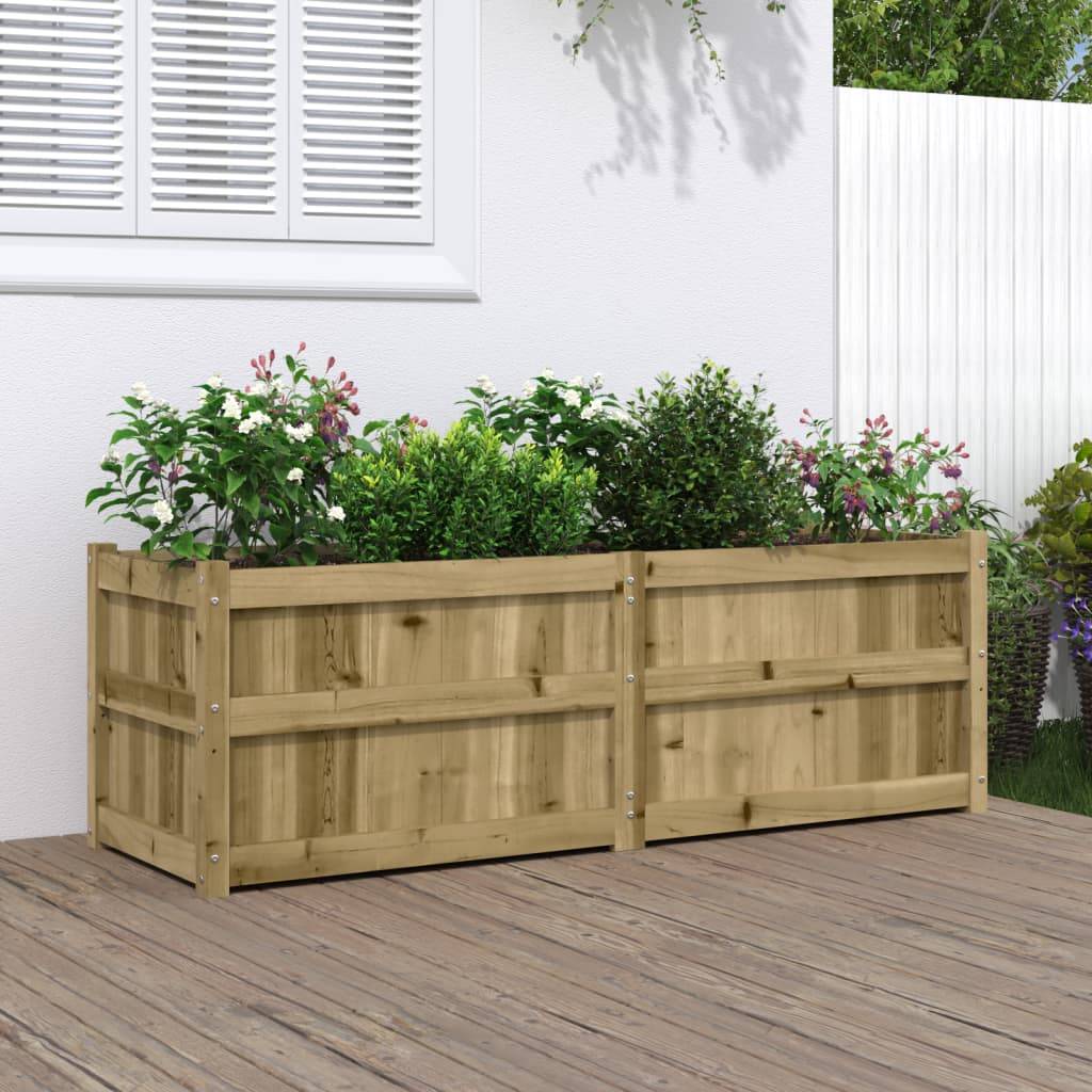 Maison Chic - Jardinière - Bac à Fleurs - Pot De Fleurs 150x50x50 cm bois de pin imprégné - Imagen 2