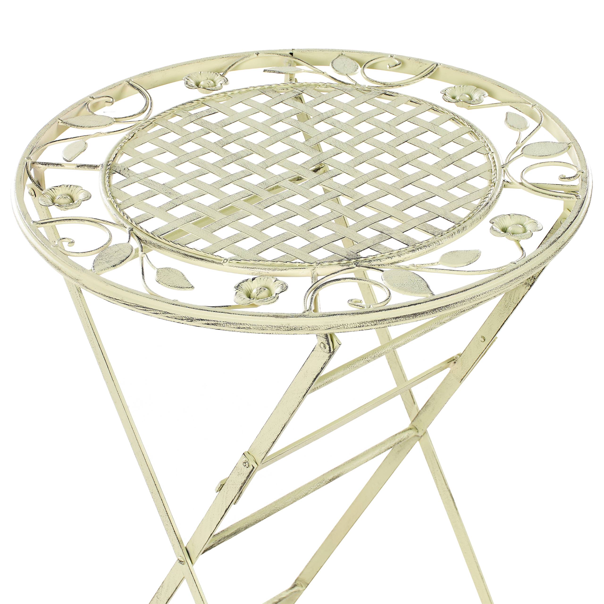 Table pliable, 2 Personnes Métal Vert clair BIVIO - Beliani - Image 5