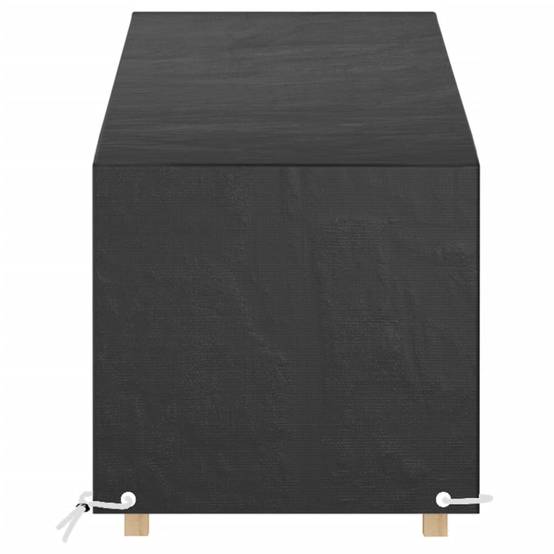 2 pcs Housses pour chaise longue - Housses de protection 12 œillets 200x65x35/60 cm PE - Image 2