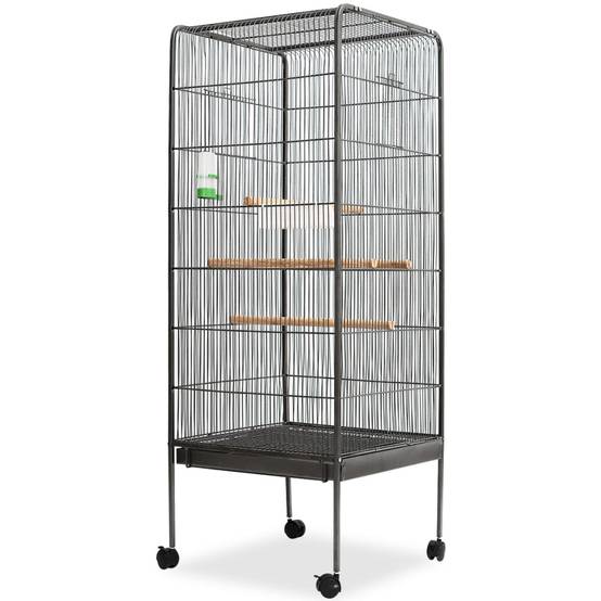 Cage à lapin - Cage extérieur Noir 54 x 54 x 146 cm Acier - Image 2