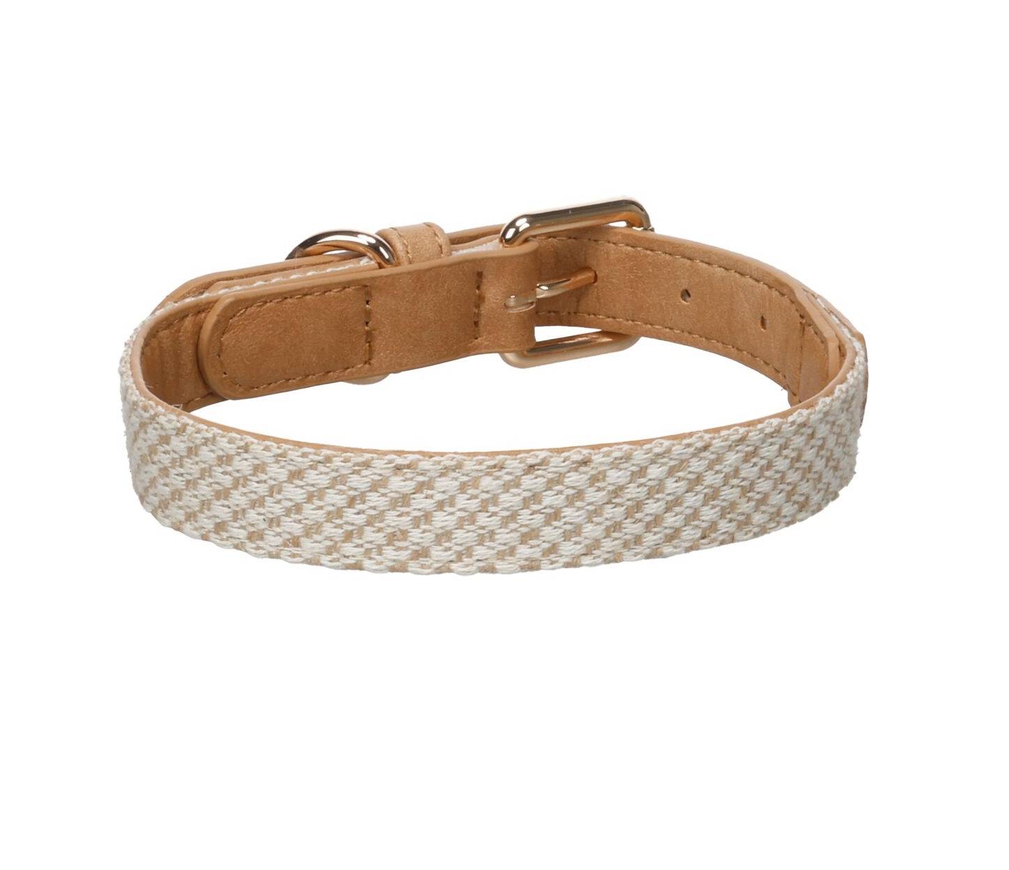 Eden - Chien Collier Lara Beige M 38-48cm 25mm - Image 1