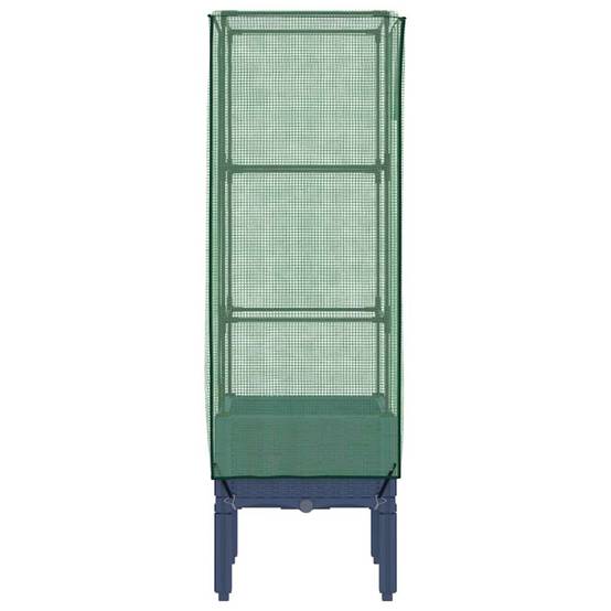 Jardinière surélevée PP bleu-gris avec housse PE 40 x 40 x 140 cm - PANGIVO - Image 5