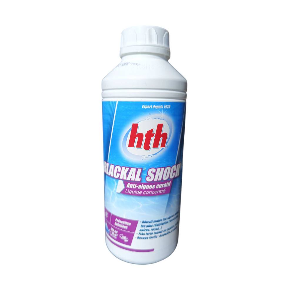 Anti-algues liquide hth BLACKAL Shock piscine 1 litre - - Imagen 3