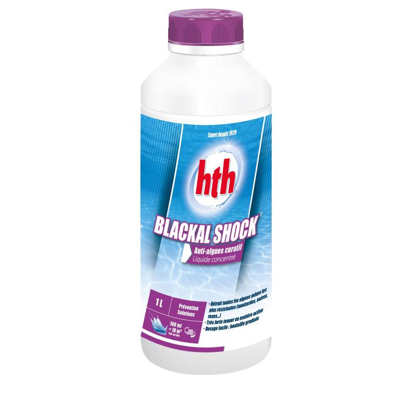 Anti-algues liquide hth BLACKAL Shock piscine 1 litre - - Imagen 2