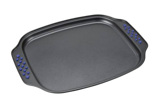 Plaque à biscuits avec revêtement anti-adhésif - 33 x 28 cm - En acier carbone - Convient aux fours - Myway - Imagen 1