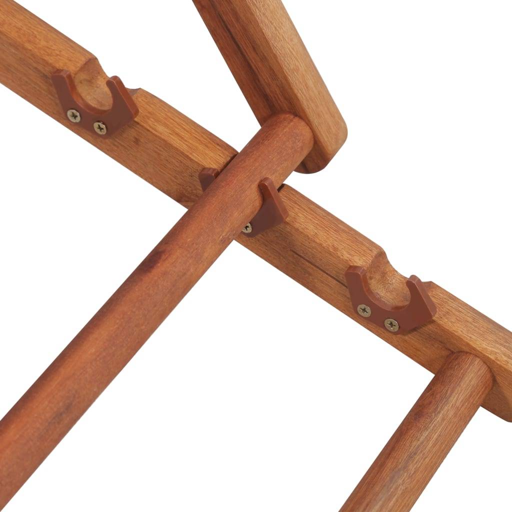 Vidaxl - Chaise pliante en tissu et structure en bois bleue vidaXL 43996 - Imagen 6
